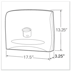 Scott 09505 17.5 in. x 2.25 in. x 13.25 in. Personal Seat Cover Dispenser - White