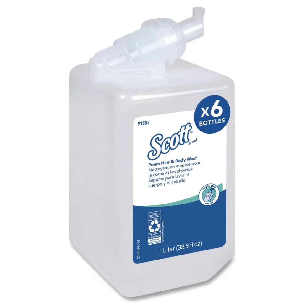 Scott 91553 1000 ml Pro Foam Hair and Body Wash Refill - Floral (6/Carton)