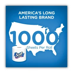 Scott 1000 1 Ply Septic Safe Bathroom Tissue - White (20/Pack)