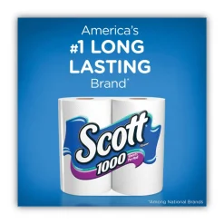 Scott 1000 1 Ply Septic Safe Bathroom Tissue - White (20/Pack)