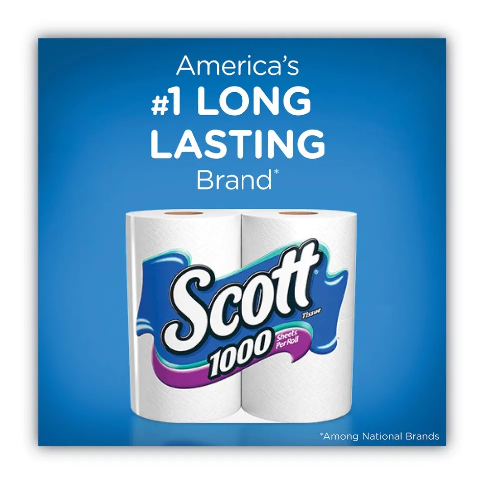 Scott 1000 1 Ply Septic Safe Bathroom Tissue - White (20/Pack)