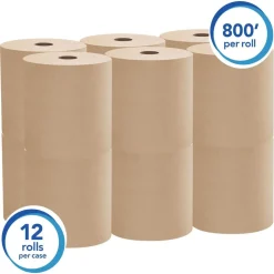 Scott 04142 Essential 1.5 in. Core 8 in. x 800 ft. Hard Roll Towels for Business - Natural (12 Rolls/Carton)