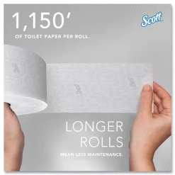 Scott 07006 Essential Coreless JRT Septic Safe 1150 ft. 2 Ply Tissues - White (12/Carton)