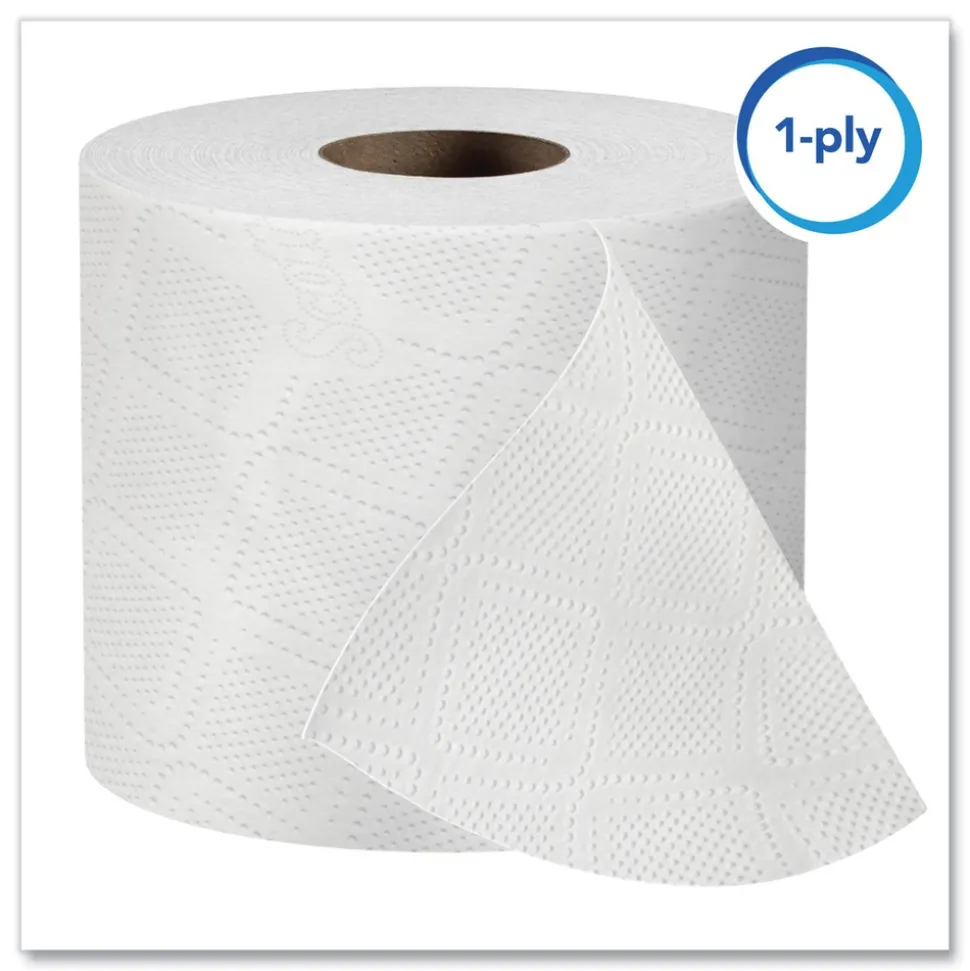 Scott 05102 Essential Septic-Safe Standard Roll Bathroom Tissue for Business - White (1210 Sheets/Roll, 80 Rolls/Carton)