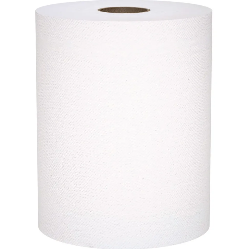 Scott 8 in. x 800 ft. 1-Ply Universal 100 Percent Recycled Fiber Hard Roll Paper Towels - White (6/Carton)