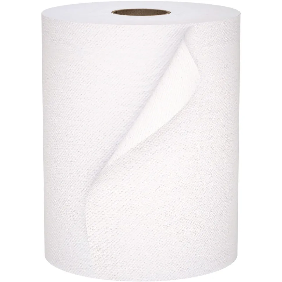 Scott 8 in. x 800 ft. 1-Ply Universal 100 Percent Recycled Fiber Hard Roll Paper Towels - White (6/Carton)