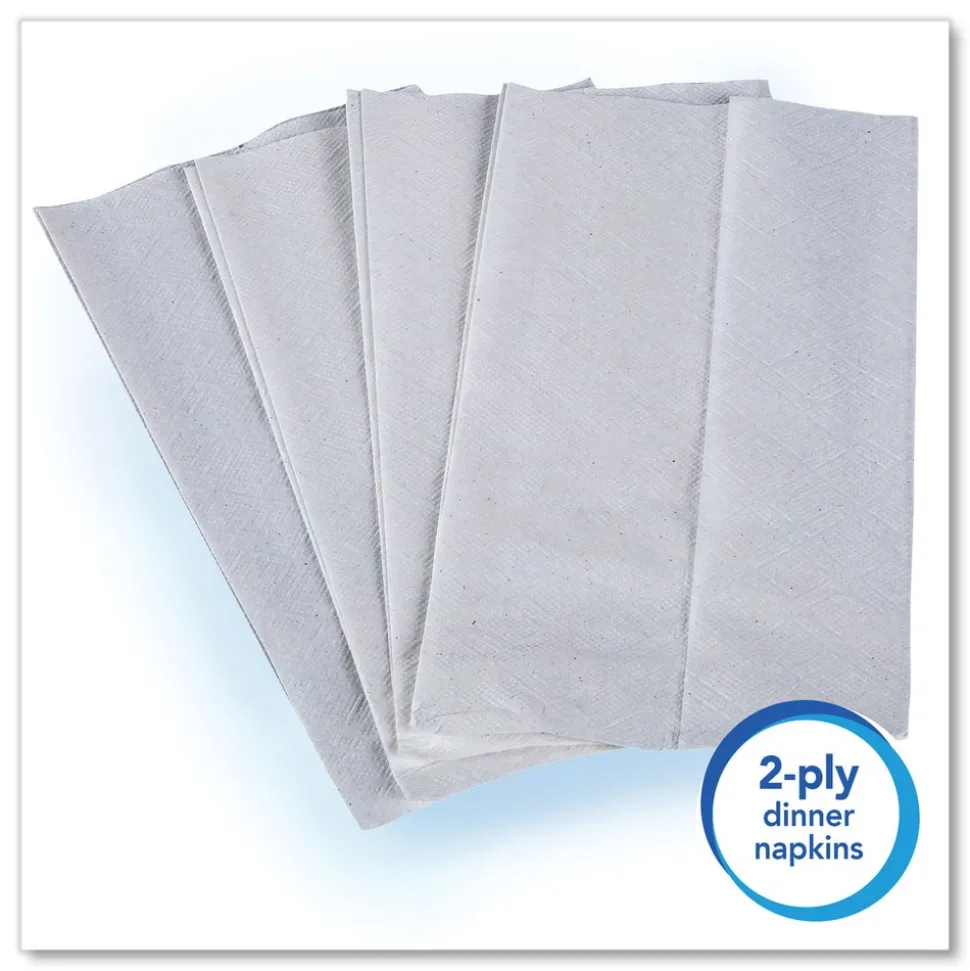 Scott 12 in. x 17 in. 1-Ply Full-Fold Dispenser Napkins - White (6000/Carton)