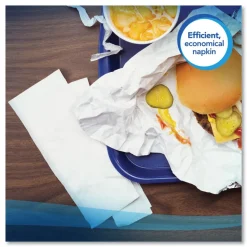 Scott 12 in. x 17 in. 1-Ply Full-Fold Dispenser Napkins - White (6000/Carton)