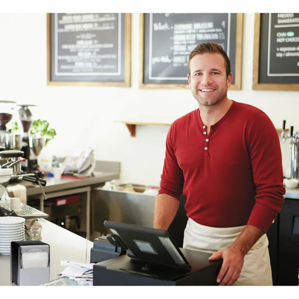 Scott 12 in. x 7 in. 1-Ply Low-Fold Dispenser Napkins - White (8000/Carton)