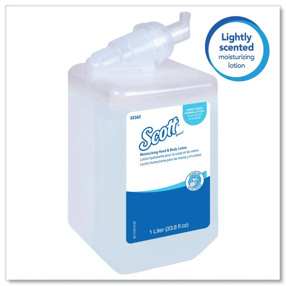 Scott 1 Liter Bottle Moisturizing Hand and Body Lotion - Fresh Scent