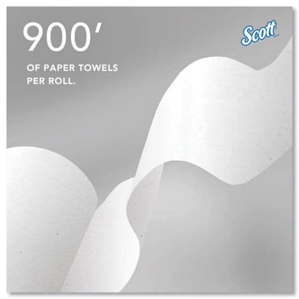 Scott 43959 1-Ply 7.5 in. x 900 ft. Pro Hard Roll Paper Towels with Absorbency Pockets for Scott Pro Dispenser - Blue Core Only (6/Carton)