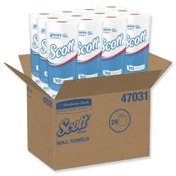 Scott Choose-A-Sheet 1-Ply 4.8 in. x 11 in. Mega Kitchen Roll Paper Towels - White (24/Carton)