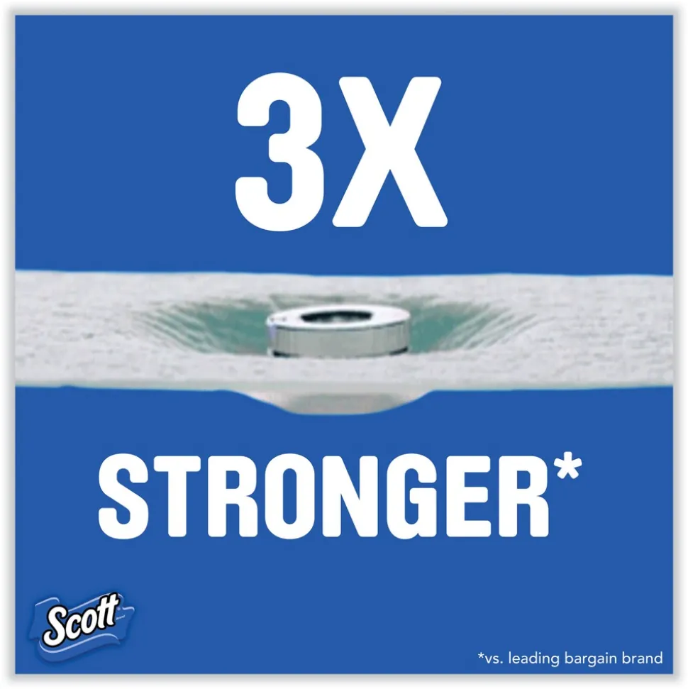 Scott ComfortPlus 1-Ply Septic Safe Mega Roll Toilet Paper - White (24/Carton)