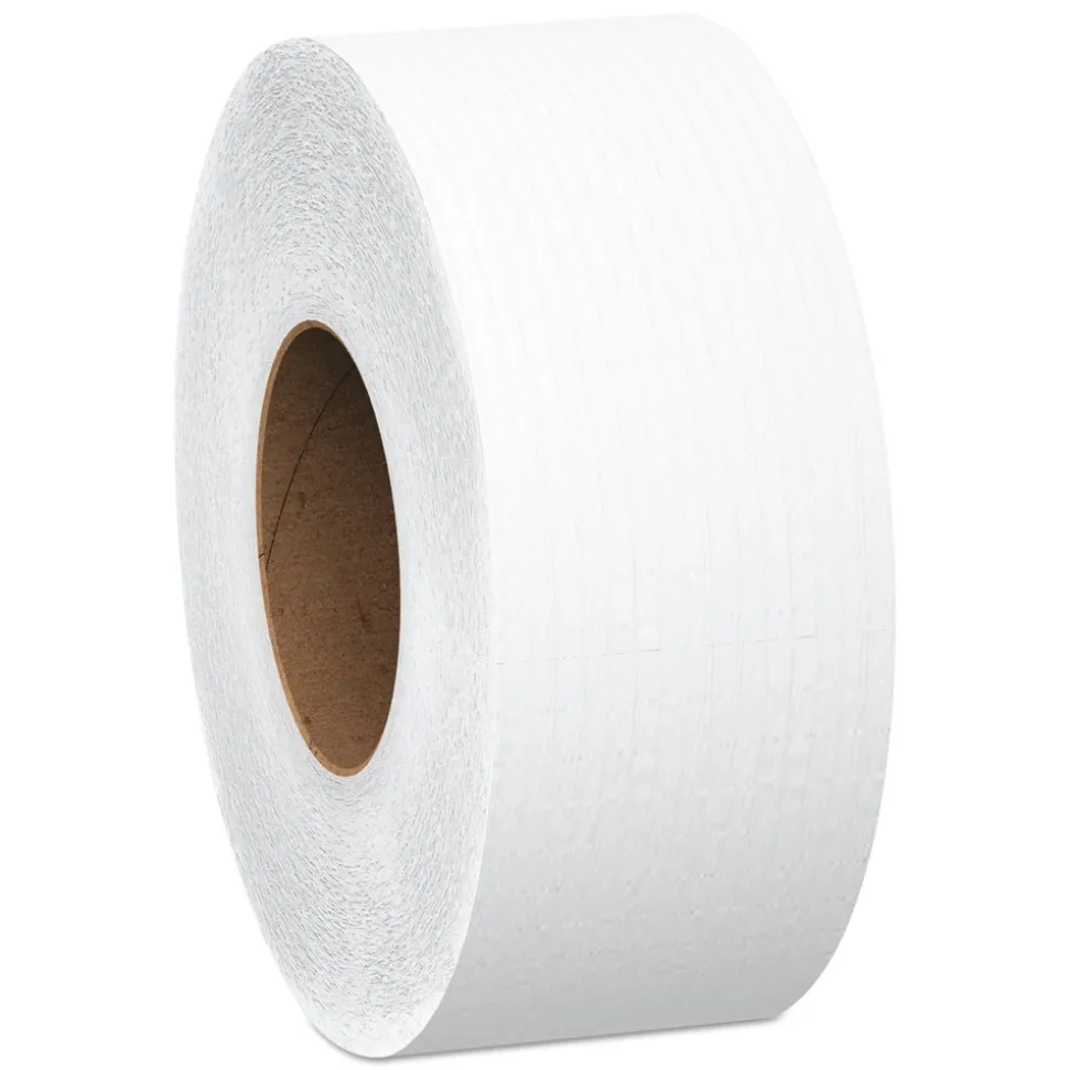 Scott Essential 3.55 in. x 2000 ft. 2-Ply Septic Safe JRT Extra Long Bathroom Tissue - White (6 Rolls/Carton)