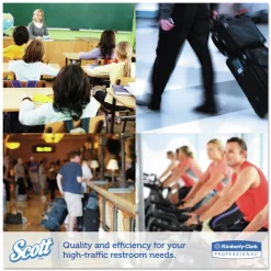 Scott Essential 3.55 in. x 2000 ft. 2-Ply Septic Safe JRT Extra Long Bathroom Tissue - White (6 Rolls/Carton)