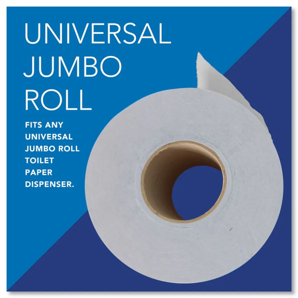 Scott Essential 3.55 in. x 1000 ft. 2-Ply Septic Safe JRT Jumbo Roll Bathroom Tissue - White (12 Rolls/Carton)