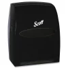 Scott Essential 13.06 in. x 11 in. x 16.94 in. Manual Hard Roll Towel Dispenser - Black (1/Carton)