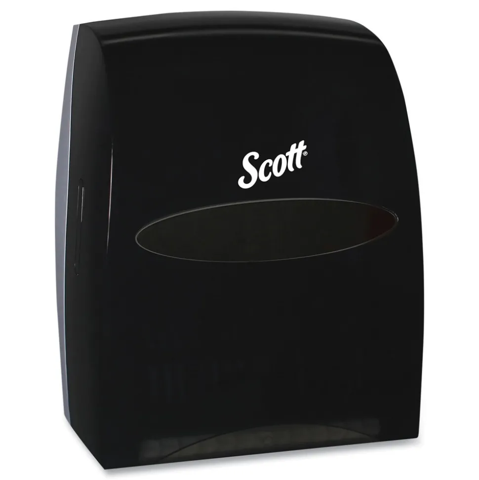 Scott Essential 13.06 in. x 11 in. x 16.94 in. Manual Hard Roll Towel Dispenser - Black (1/Carton)