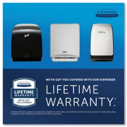 Scott Essential 13.06 in. x 11 in. x 16.94 in. Manual Hard Roll Towel Dispenser - Black (1/Carton)