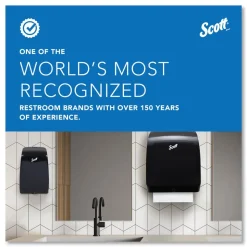 Scott Essential 13.06 in. x 11 in. x 16.94 in. Manual Hard Roll Towel Dispenser - Black (1/Carton)