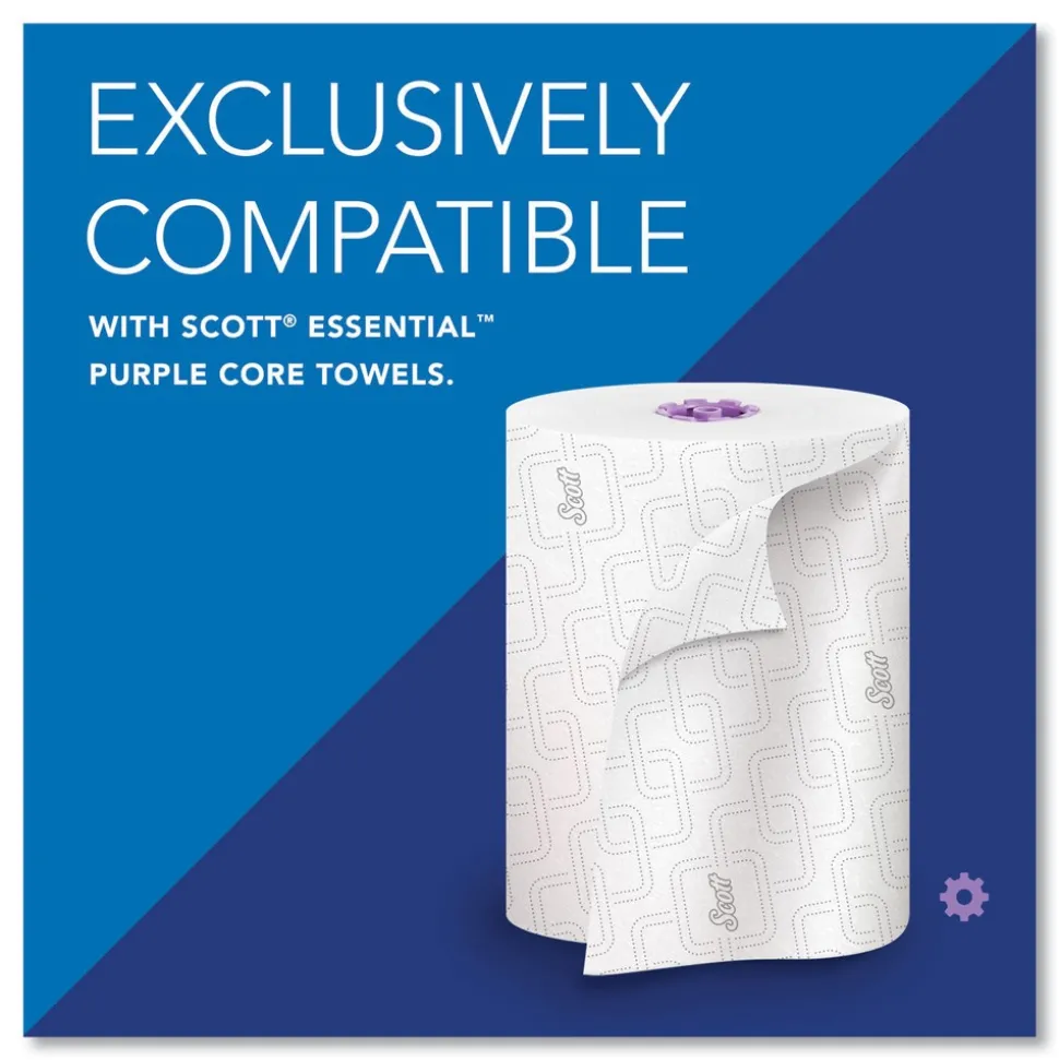 Scott Essential 13.06 in. x 11 in. x 16.94 in. Manual Hard Roll Towel Dispenser - Black (1/Carton)