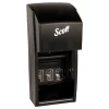 Scott Essential 6 in. x 6.6 in. x 13.6 in. Plastic Tissue Dispenser - Smoke (1/Carton)