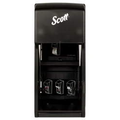 Scott Essential 6 in. x 6.6 in. x 13.6 in. Plastic Tissue Dispenser - Smoke (1/Carton)