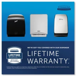 Scott Essential 12.7 in. x 9.57 in. x 15.76 in. Electronic Hard Roll Towel Dispenser - Black (1/Carton)