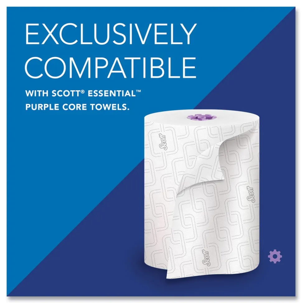 Scott Essential 12.7 in. x 9.57 in. x 15.76 in. Electronic Hard Roll Towel Dispenser - Black (1/Carton)