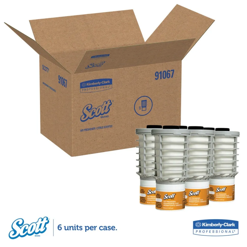 Scott Essential 48 ml Cartridge Continuous Air Freshener Refills - Citrus Scent (6/Carton)