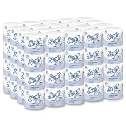 Scott Essential 100% Recycled Fiber SRB Septic Safe 2 Ply Bathroom Tissue - White (80/Carton)