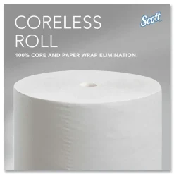 Scott Essential Coreless SRB Septic Safe 2-Ply Bathroom Tissue - White (36/Carton)