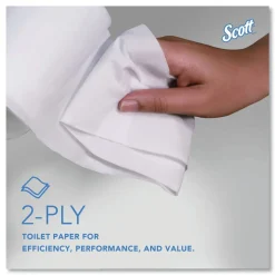 Scott Essential Coreless SRB Septic Safe 2-Ply Bathroom Tissue - White (36/Carton)