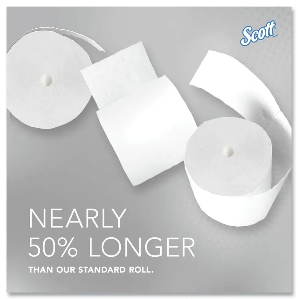 Scott Essential Coreless SRB Septic Safe 2-Ply Bathroom Tissue - White (36/Carton)