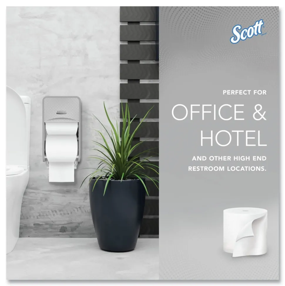 Scott Essential Coreless SRB Septic Safe 2-Ply Bathroom Tissue - White (36/Carton)