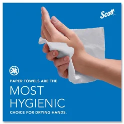 Scott Essential 1-Ply 8 in. x 9.4 in. Multi-Fold Towels - White (16/Carton)