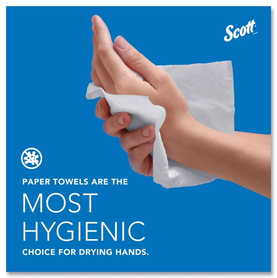 Scott Essential 1-Ply 8 in. x 9.4 in. Multi-Fold Towels - White (16/Carton)