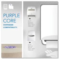 Scott Essential 1-Ply 8 in. x 700 ft. 1.75 in. Core 100% Recycled Fiber Hard Roll Towel - Brown (6/Carton)