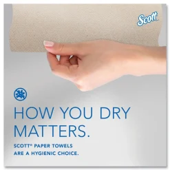 Scott Essential 1-Ply 8 in. x 700 ft. 1.75 in. Core 100% Recycled Fiber Hard Roll Towel - Brown (6/Carton)