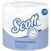 Scott Essential 2-Ply Septic Safe Convenience Carton Standard Roll Bathroom Tissue for Business - White (550/Roll, 20 Rolls/Carton)