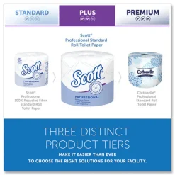 Scott Essential Standard Septic Safe 2 Ply Roll Bathroom Tissue - White (80/Carton)