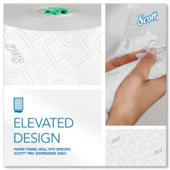 Scott 1-Ply 1150 ft. Pro Hard Roll Paper Towels with Elevated Scott Design for Scott Pro Dispenser - Green Core Only (6/Carton)