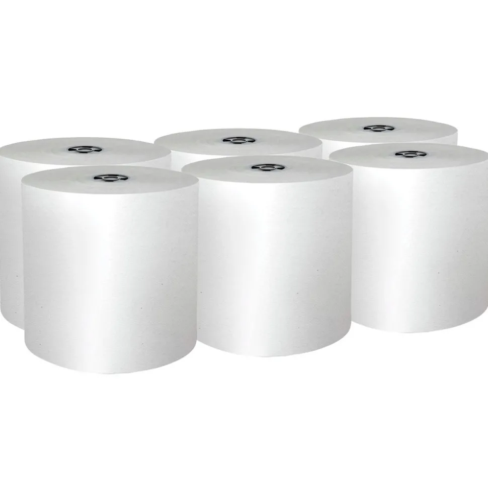 Scott 1-Ply 7.5 in. x 900 ft. Pro Hard Roll Paper Towels with Absorbency Pockets for Scott Pro Dispenser - Gray Core Only (6/Carton)