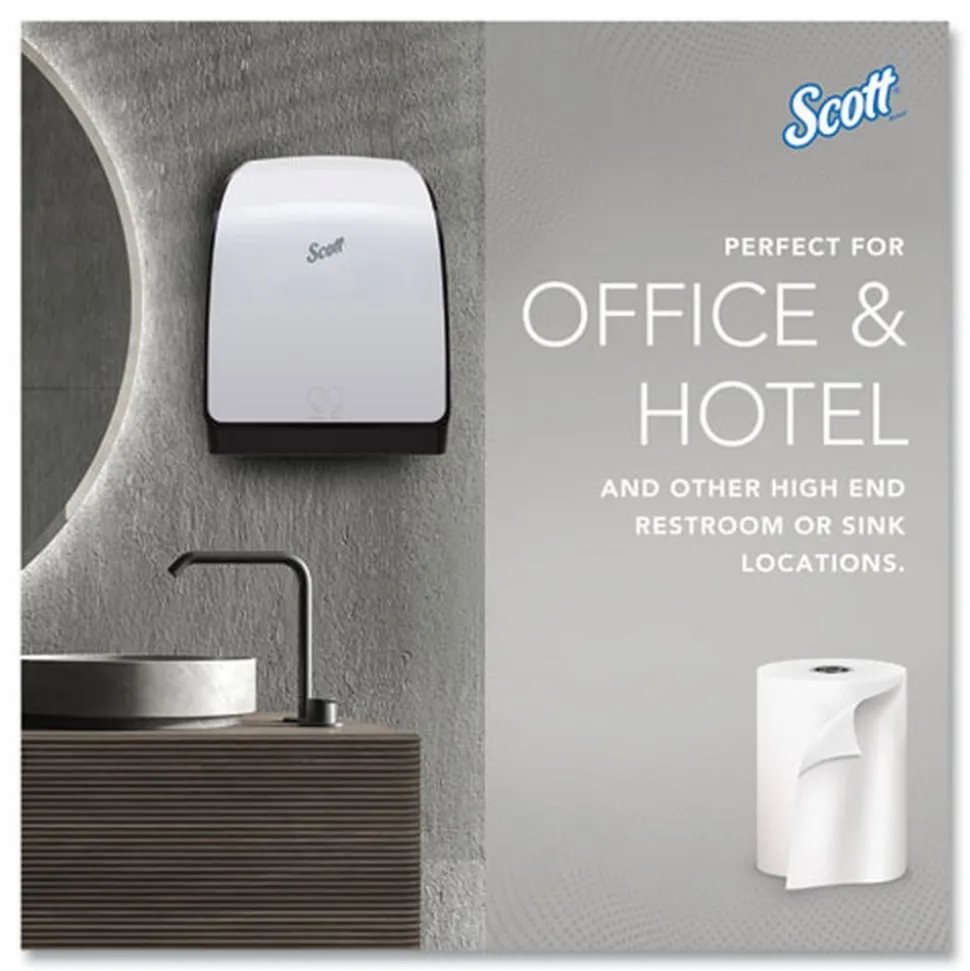 Scott 1-Ply 7.5 in. x 900 ft. Pro Hard Roll Paper Towels with Absorbency Pockets for Scott Pro Dispenser - Gray Core Only (6/Carton)