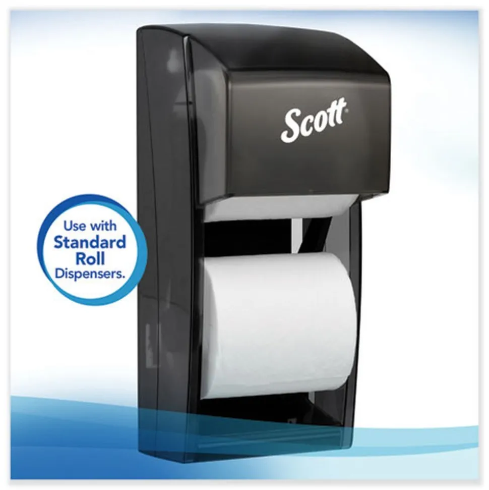 Scott 2-Ply Septic Safe Essential Standard Roll Bathroom Tissue for Business - White (550/Roll)