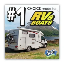 Scott Rapid-Dissolving Toilet Paper - White (4/Rolls/Pack, 12 Packs/Carton)