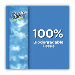 Scott Rapid-Dissolving Toilet Paper - White (4/Rolls/Pack, 12 Packs/Carton)