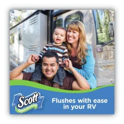 Scott Rapid-Dissolving Toilet Paper - White (4/Rolls/Pack, 12 Packs/Carton)