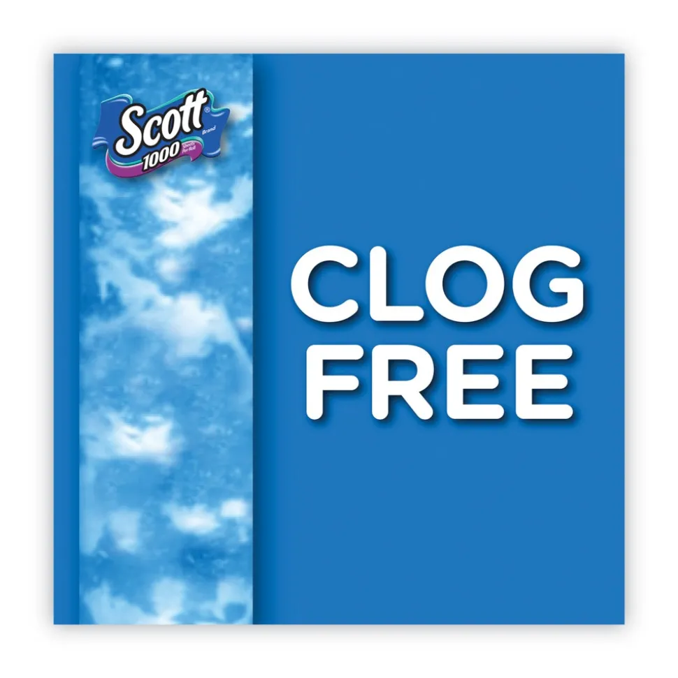 Scott Septic Safe Standard Roll Bathroom Tissue - White (1000 Sheets/Roll, 20/Pack, 2 Packs/Carton)