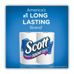 Scott Septic Safe Standard Roll Bathroom Tissue - White (1000 Sheets/Roll, 20/Pack, 2 Packs/Carton)